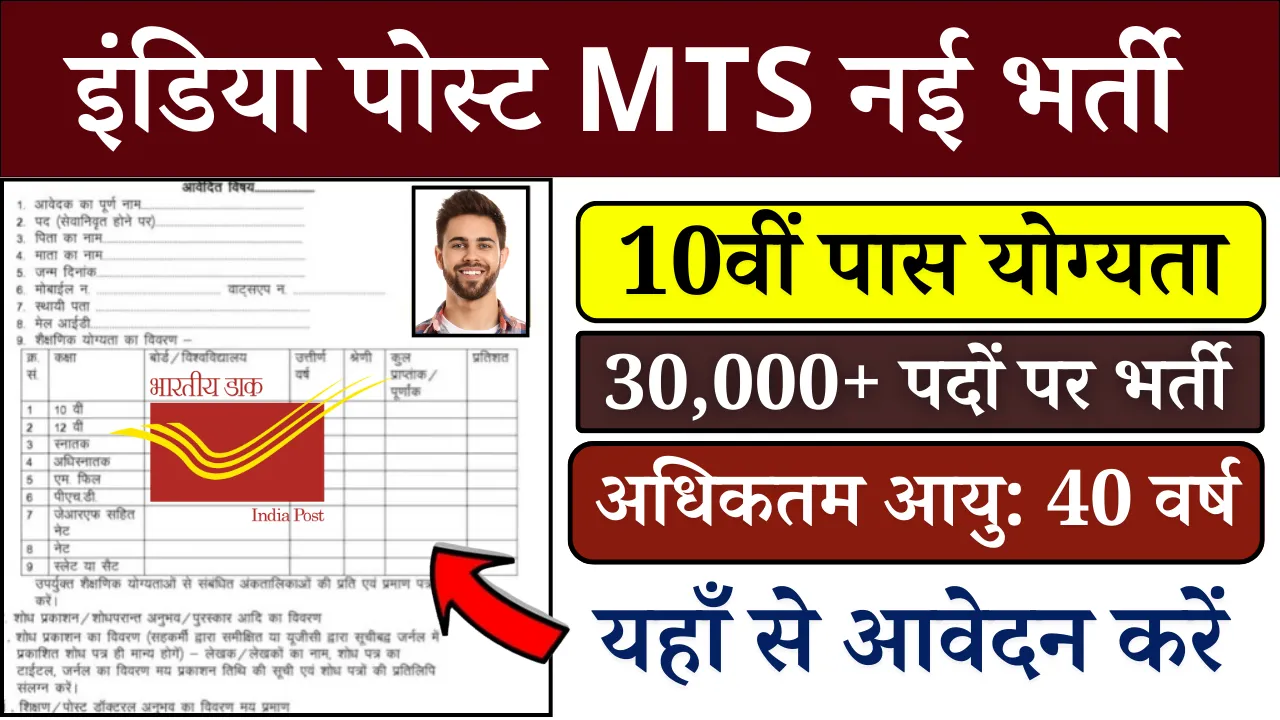 Indian Post MTS New Vacancy 2025