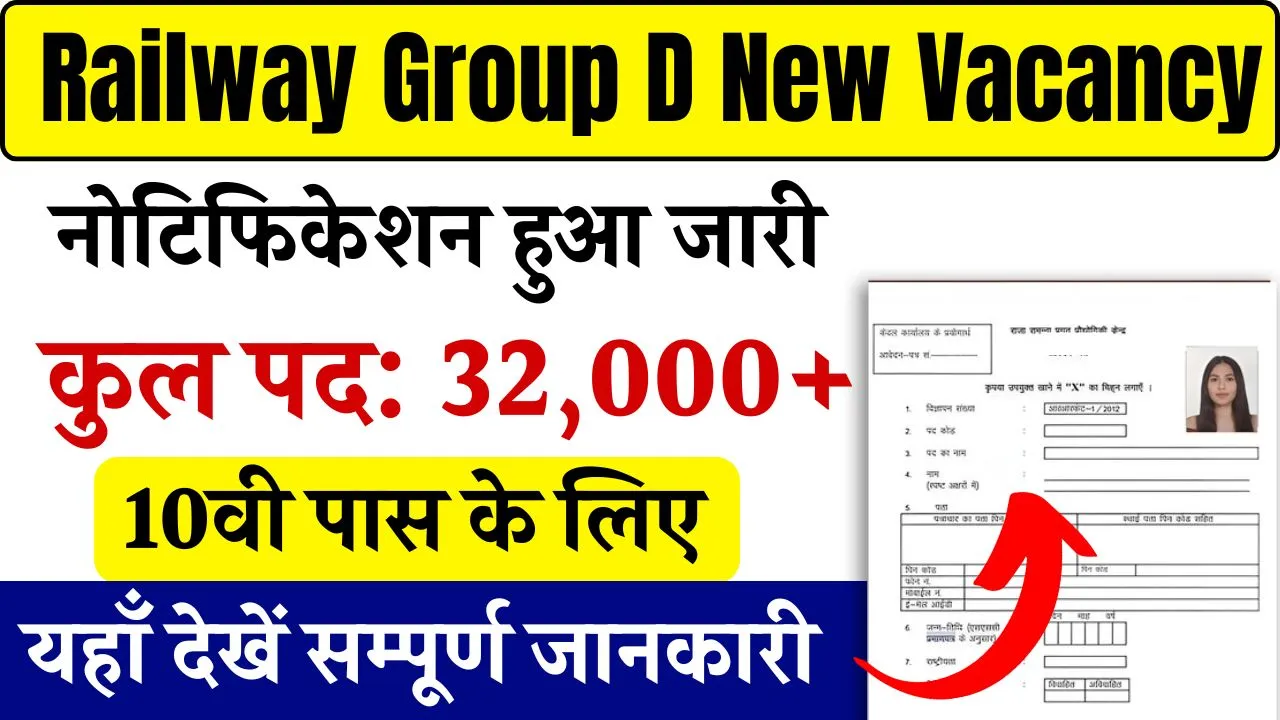 Railway Group D New Vacancy Apply Online