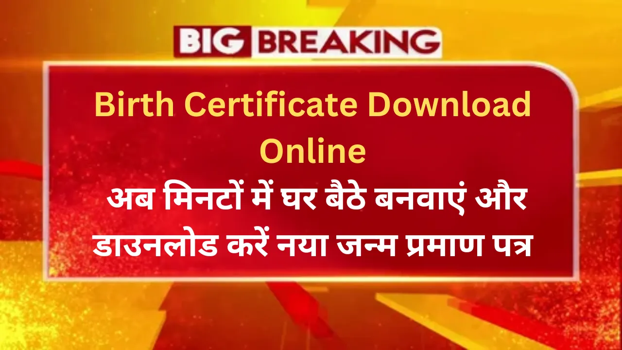 Birth Certificate Download Online